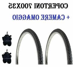 2 Copertoni Bici 28 City Bike Trekking 700x35c Pneumatico Ri