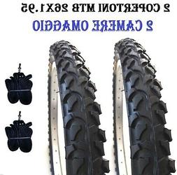 2 Copertoni Bici MTB 26 Per  Bicicletta Mountain Bike 26x1.9