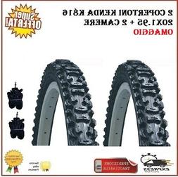 2 Copertoni Mtb 20 Bici Mountain Bike 20X1.95 Kenda K816 Gom