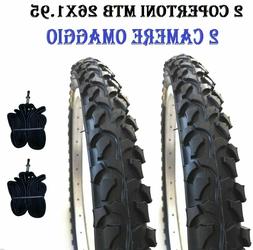 2 Copertoni MTB 26 Per Bici Bicicletta Mountain Bike 26x1.95