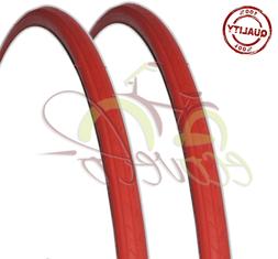 Bici Bicicletta Ciclo 28 Corsa Gear Gomma Rosso 23 - 622