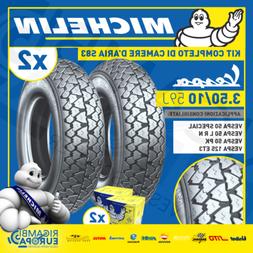 3.50-10 59j Michelin S83 + 2 Camere Vespa Px 125/150/200