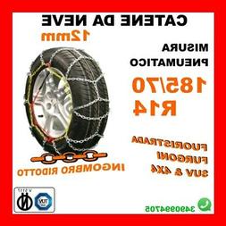 CATENE DA NEVE PER FUORISTRADA E 4X4 OMOLOGATE 12MM MISURA P