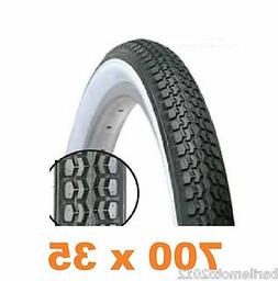 Copertone / Pneumatico Bici 700 X 35 C BIANCO/NERO 28 "