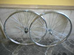COPPIA RUOTE ACCIAIO MISURA 28 X 1-3/8-5/8 BERETTA BICI CON 