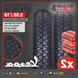 Copertoni 3.00.10 + Camere D'aria Vespa 50 Special L R N