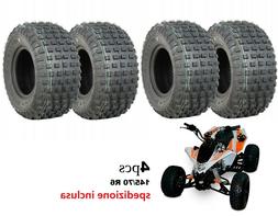 Kit gomme quad 145/70-6 QUAD MINIQUAD TUBELESS 4 tele