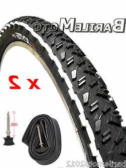 KIT N&deg;2 Copertone / Pneumatico 29 x 2.25 NERO / BIANCO Bici