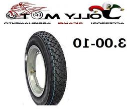 KIT RUOTA COMPLETA PNEUMATICO CERCHIO CAMERA D'ARIA 3.00-10 