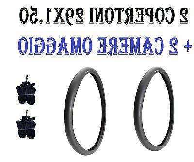 2 copertoni mtb 29 slick bici 29x1