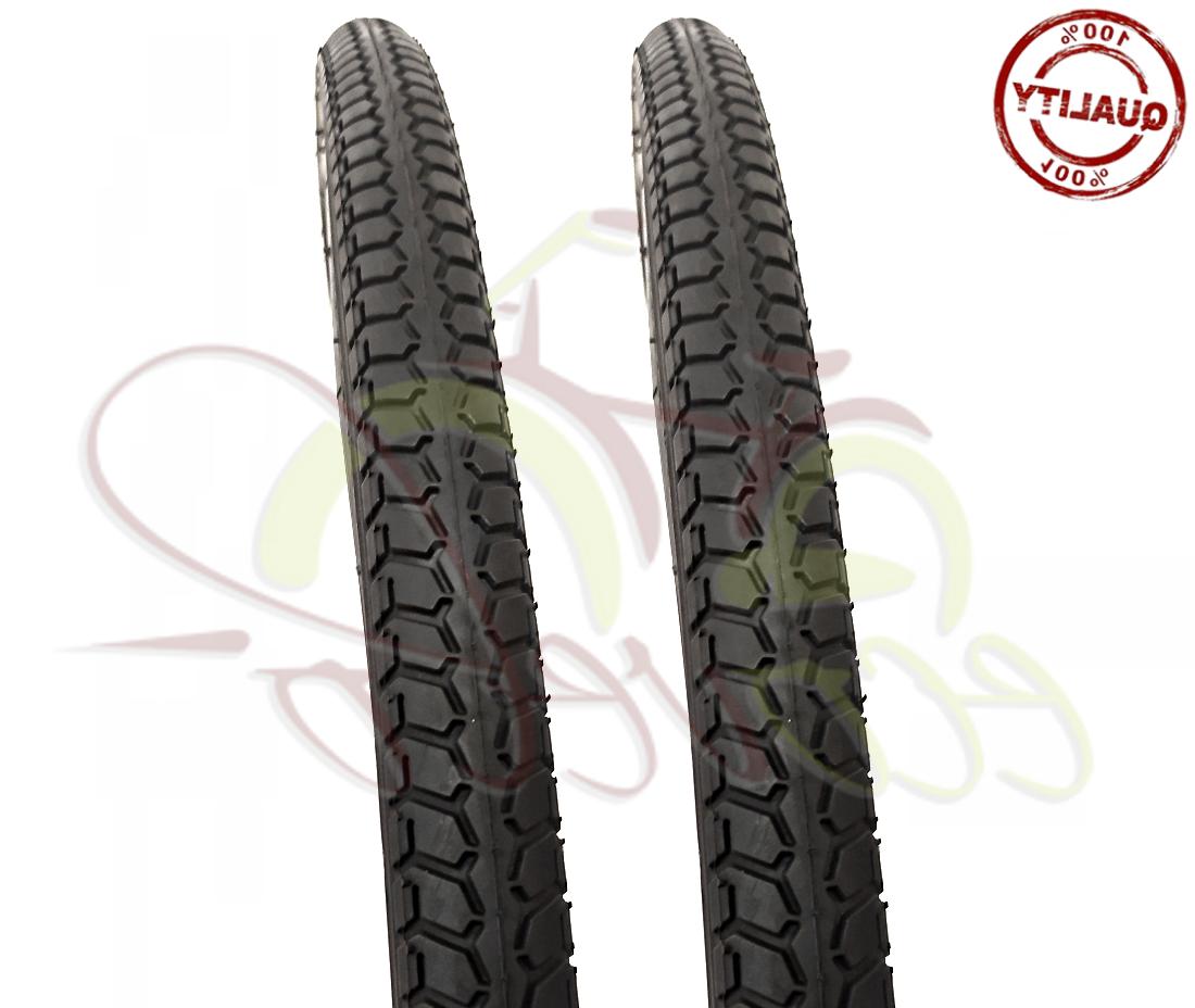 2 copertoni nero bici bicicletta trekking city