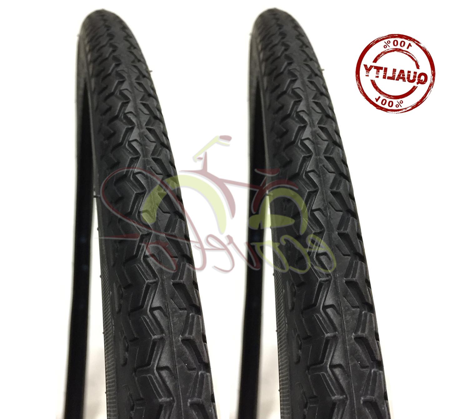 2 copertoni nero pneumatico per bici bicicletta