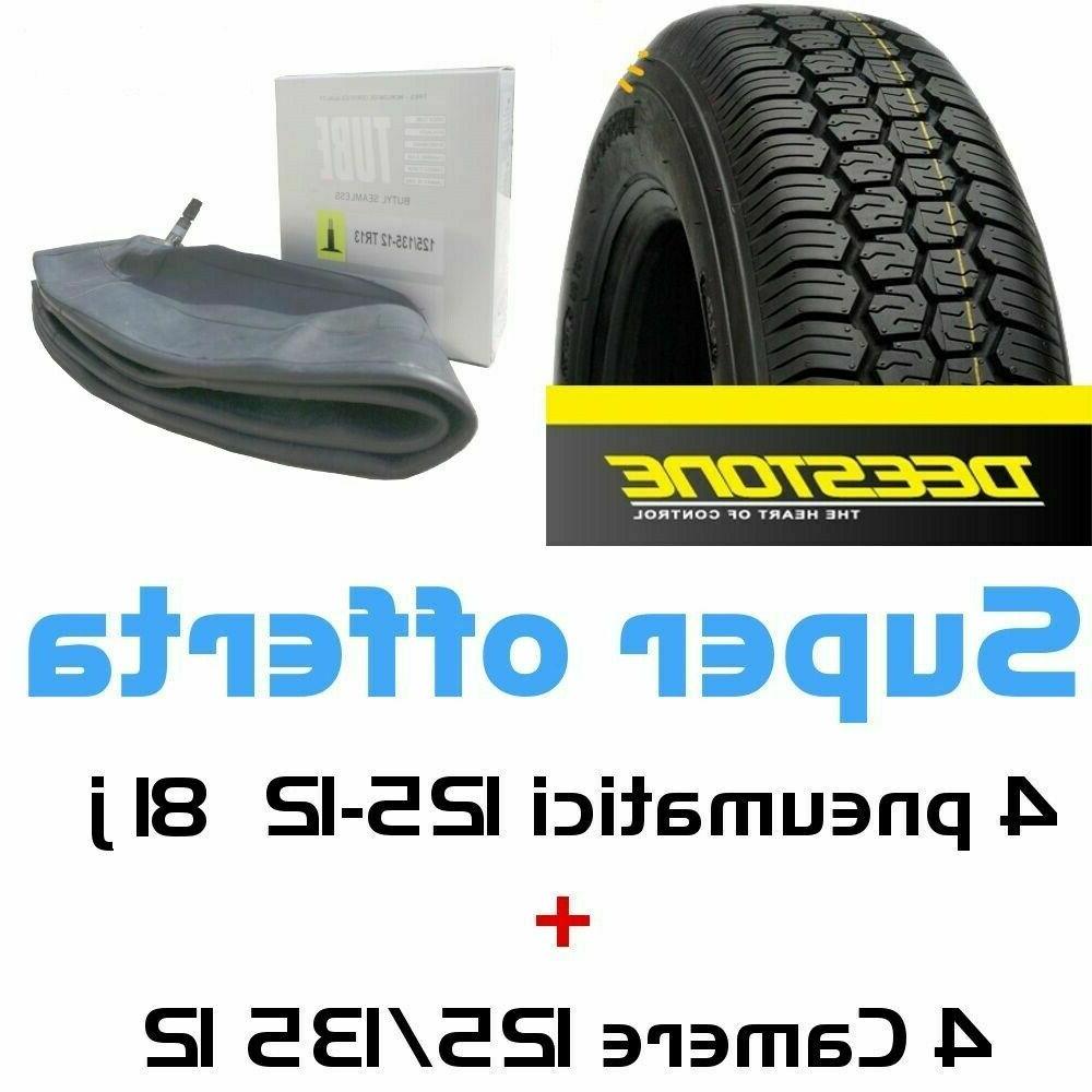 4 x pneumatici gomme 125 r12c 81j