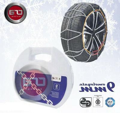 catene da neve omologate 9mm per pneumatici