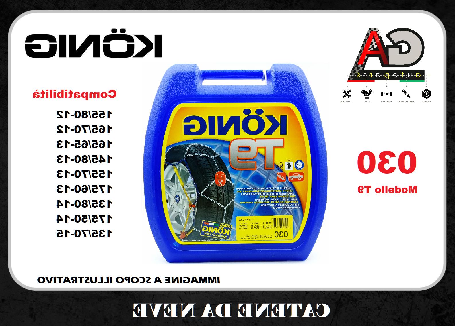 catene da neve t9 030 9mm per