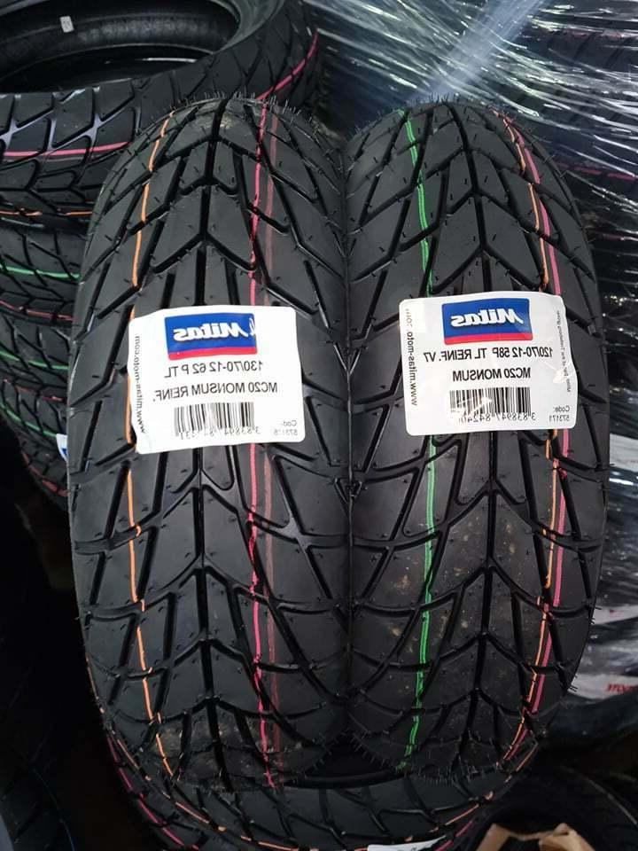 coppia pneumatici 120 70 12 58p e