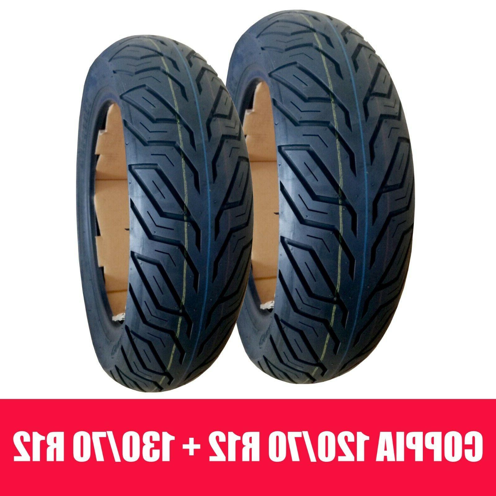 coppia pneumatici gomme scooter 120 70 12