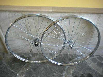 coppia ruote acciaio misura 28 x 1