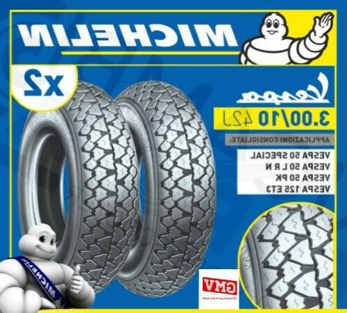 due gomme pneumatici copertoni michelin s83 vespa