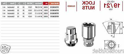 k162 kit 4 dadi antifurto m12x1 5xdaihatsu