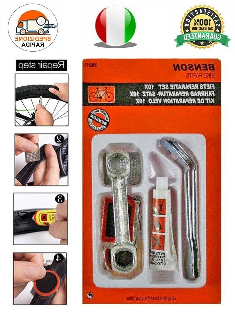 kit riparazione gomme bici per bucatura ruota
