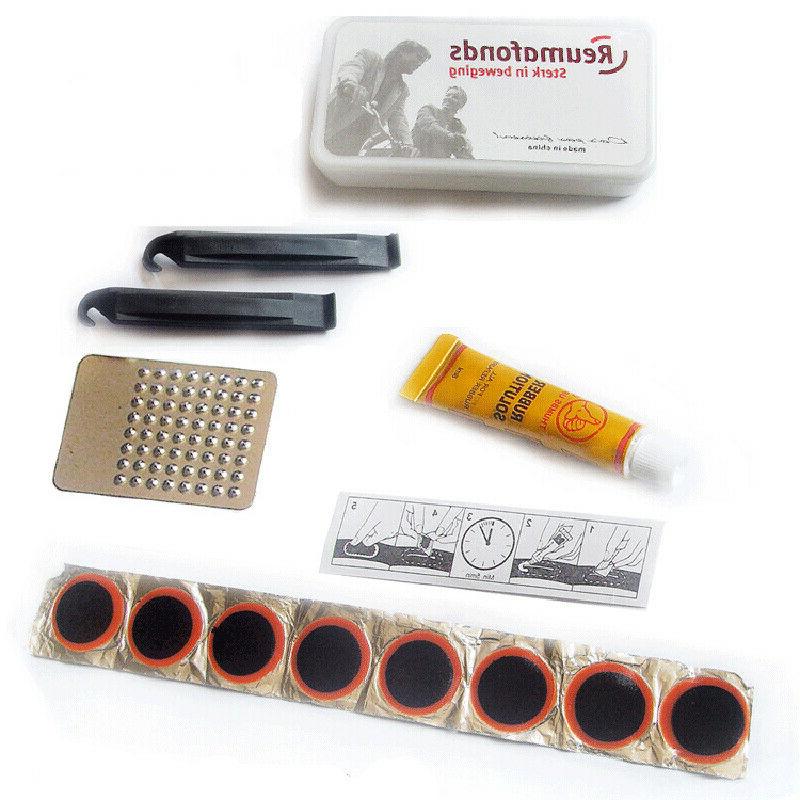 kit riparazione gomme ruote pneumatici bici foro