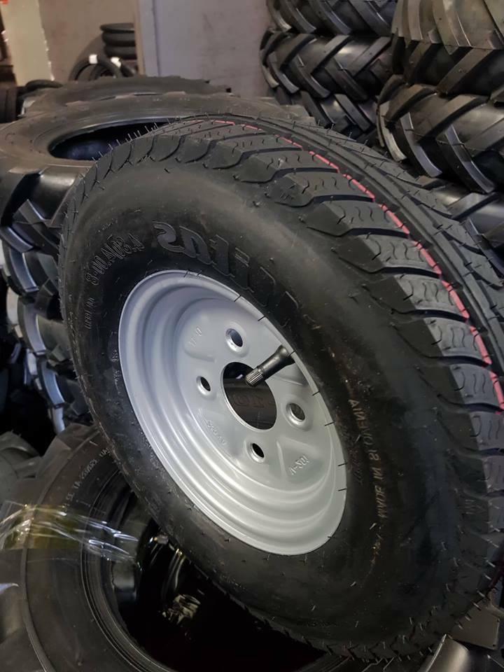 ruota completa rimorchio carrello 8 pollici attacco