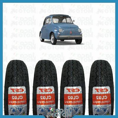 set 4 copertoni gomme pneumatici fiat 500