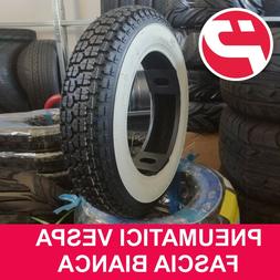 Pneumatico Copertone 3.50-10 4PR a Fascia Bianca per Piaggio
