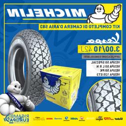 PNEUMATICO GOMMA CAMERA D'ARIA -3.00-10 300-10 VESPA 50 SPEC